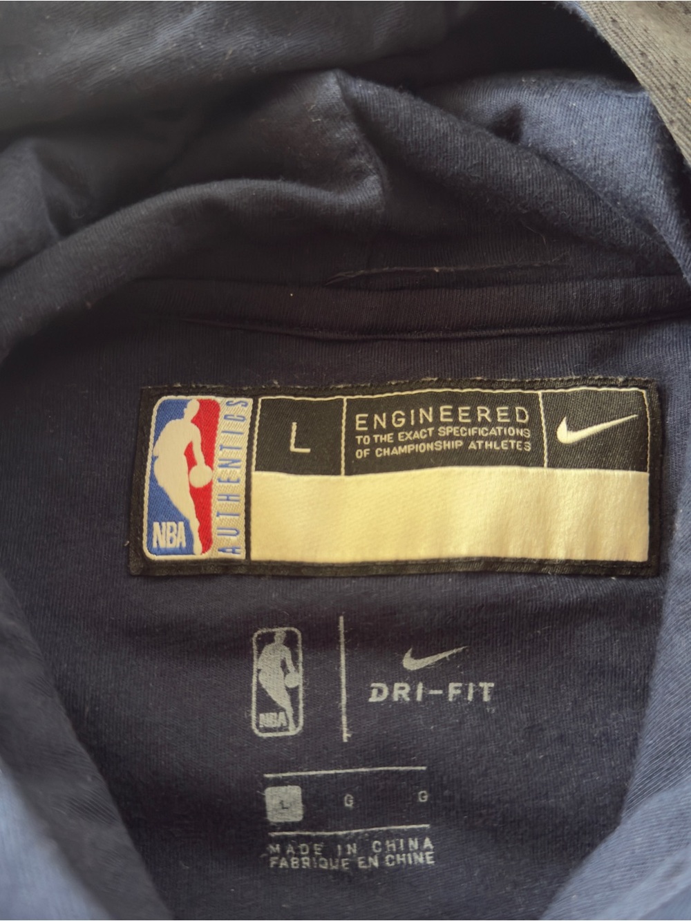 Nike NBA New Orleans Pelicans Dri-FIT Hoodie Sweatshirt Blue Size L - Picture 2 of 3